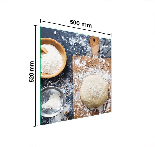 GLASSKYDDSPLÅT FÖR SPIS 50x52 KÖK