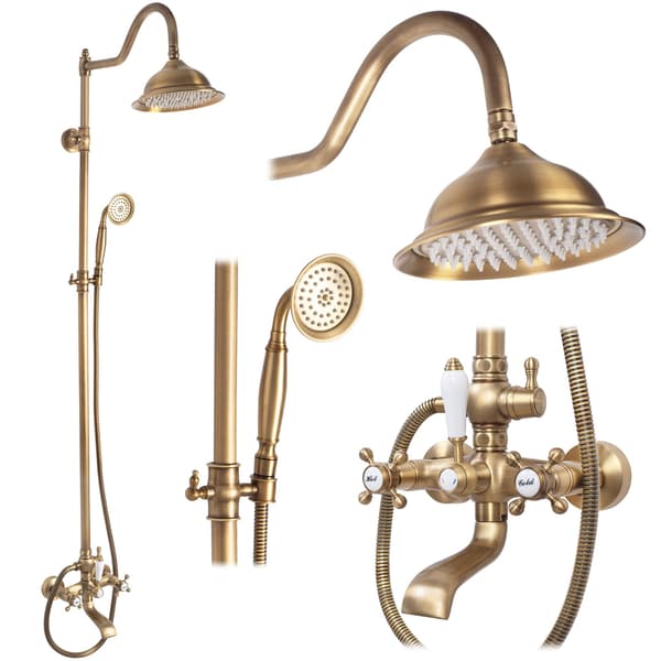 BERGAMO DUSCHSET ANTIK BRONS SKU REA-P5002