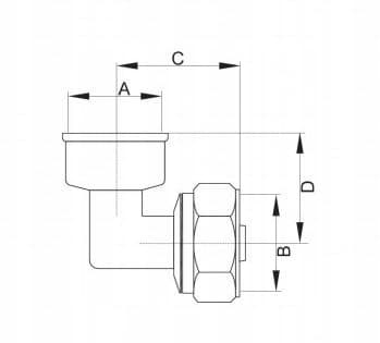 PEX VREDET BÆJ 20X3/4 GW