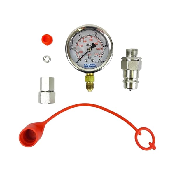 Målesæt, manometer 0-100 bar, hurtigkobling