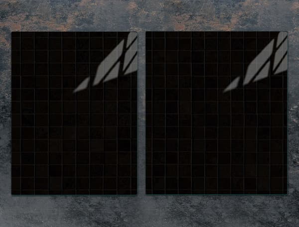 GLASBESKYTTELSESPLADE TIL KOMFUR 85x52 SORT