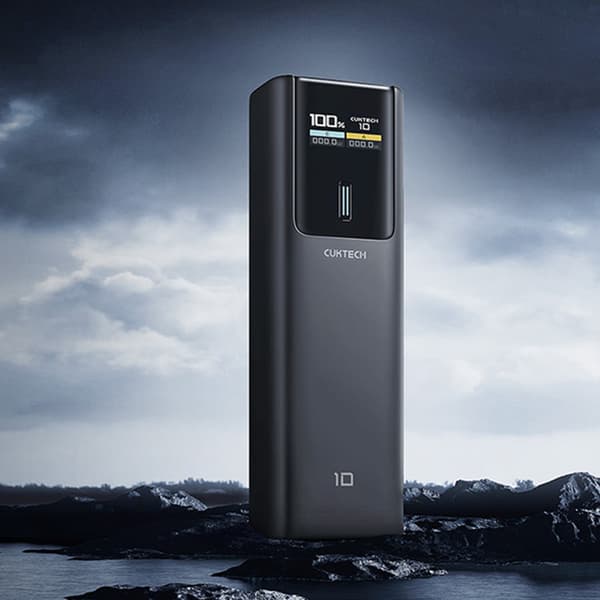 Powerbank 10000mAh USB-C USB-A 150W - sort