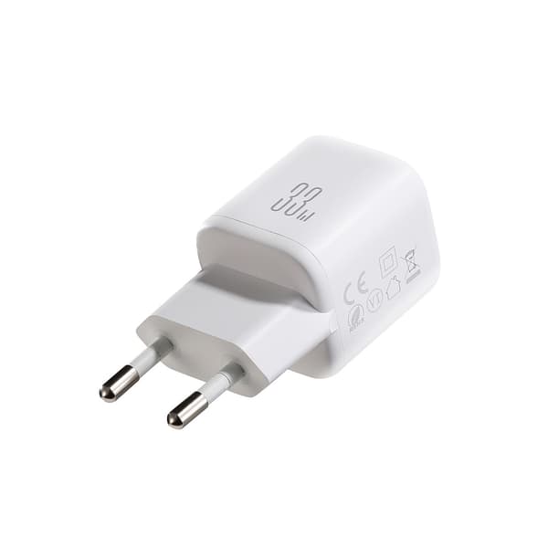 33W USB-A USB-C -seinälaturi - valkoinen