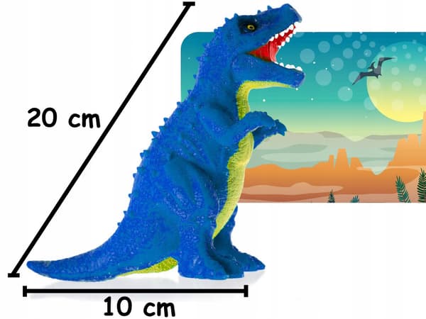Strækbar premium squishy DINOSAUR 20 cm DINOSAUR FIGUR