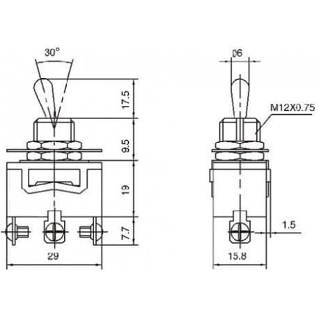TIL-TIL-AFBRYDER 10A-250V KN3C