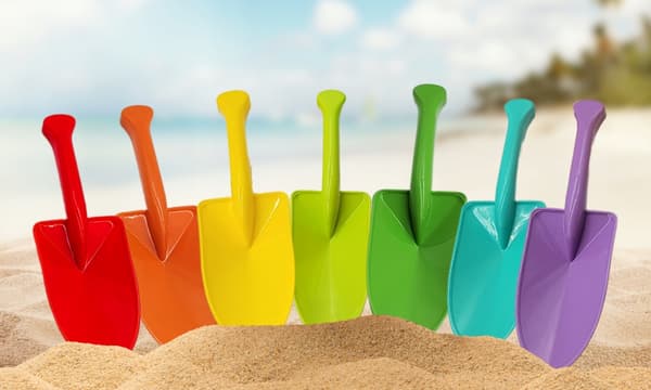 SANDSKOPPA 25 cm MASSIV SPADE stark plast