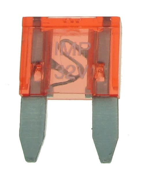 Miniaturesikringer til biler 10A, 5-pak, røde.