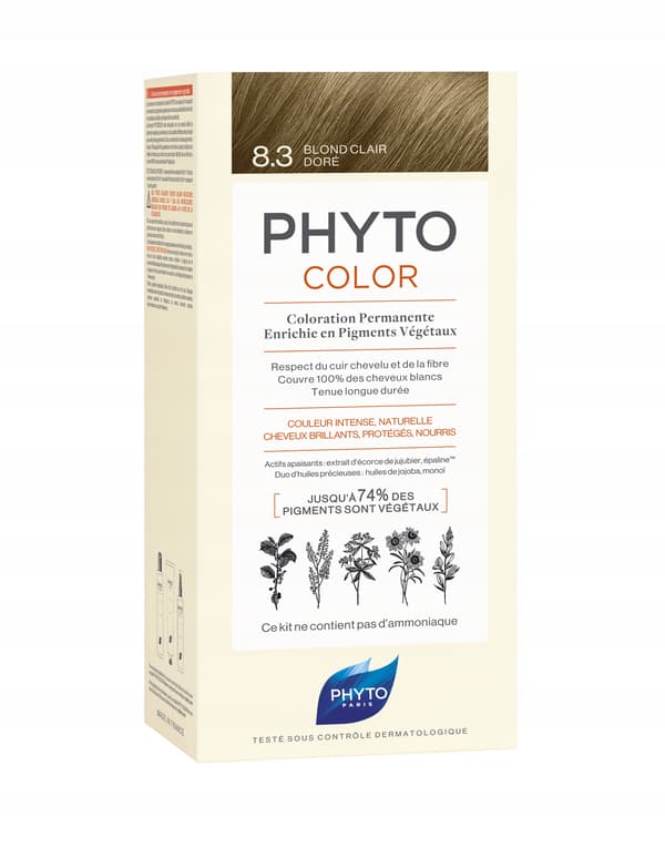 Phyto PhytoColor 8.3 Blonde Clair -hiusväri vaalean kullanvaalea