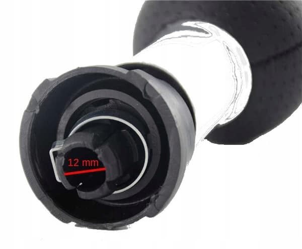 Audi gearknap sort 5 gear 12 mm