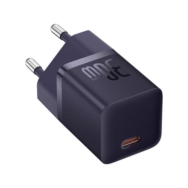 USB-C GaN5 30W EU vægoplader - Lilla