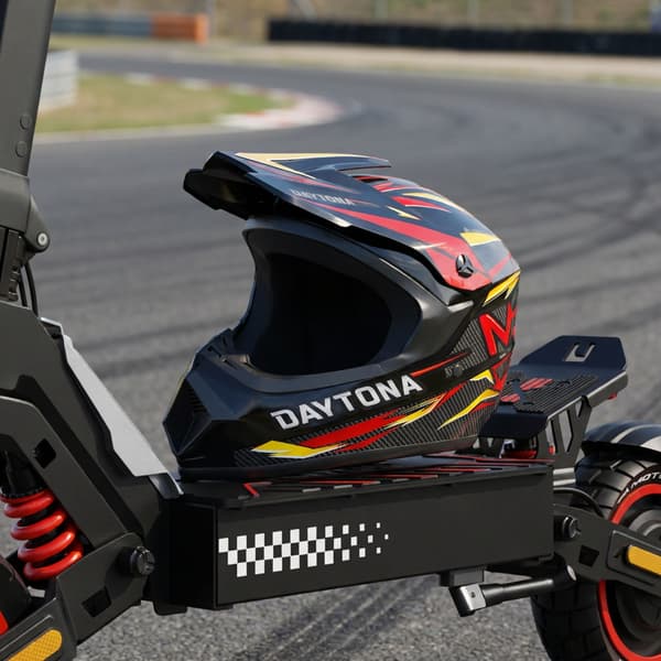 Motus Daytona Performance Sort Integralhjelm - Størrelse L
