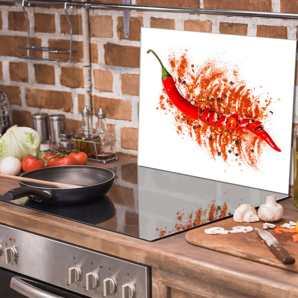 Glasskydd för spishäll 60x52 Chilli