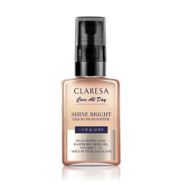 CLARESA Shine Bright&Body flytande highlighter 50 ml