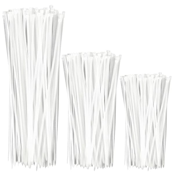 Buntbandsset, starka UV-kabelbindare, mix 300 st
