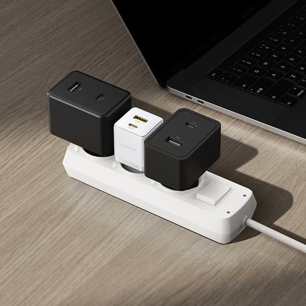 Palm 30W USB-C USB-A Vægoplader - Hvid