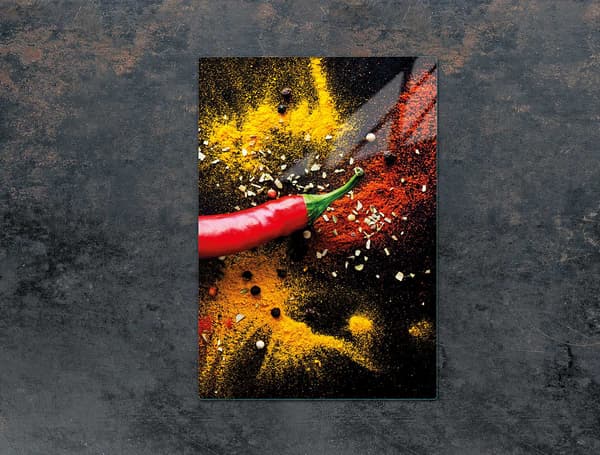 SKÄRBRÄDA I GLAS 35x52 CHILI