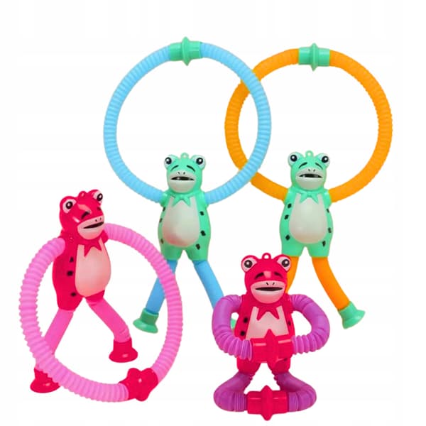 STRETCHING Groda SENSORISK ANTI-STRESS SUGKOPPRÖR POP LED