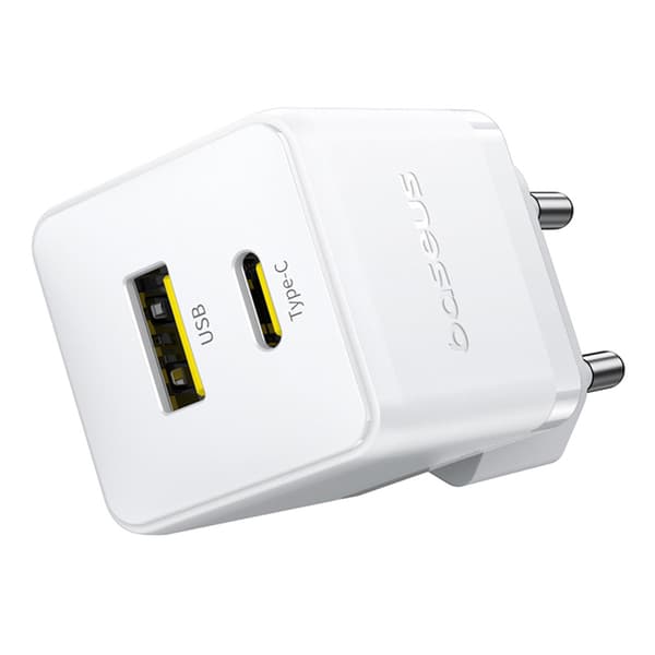 Palm 30W USB-C USB-A Vægoplader - Hvid