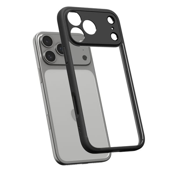 Bagcover til iPhone 17 Pro Ultra Hybrid - mat sort