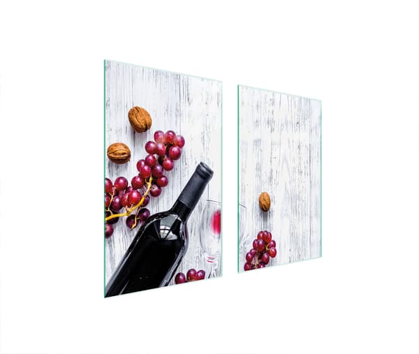 GLASSKYDDSPLÅT FÖR SPIS 75x52 DRUVOR