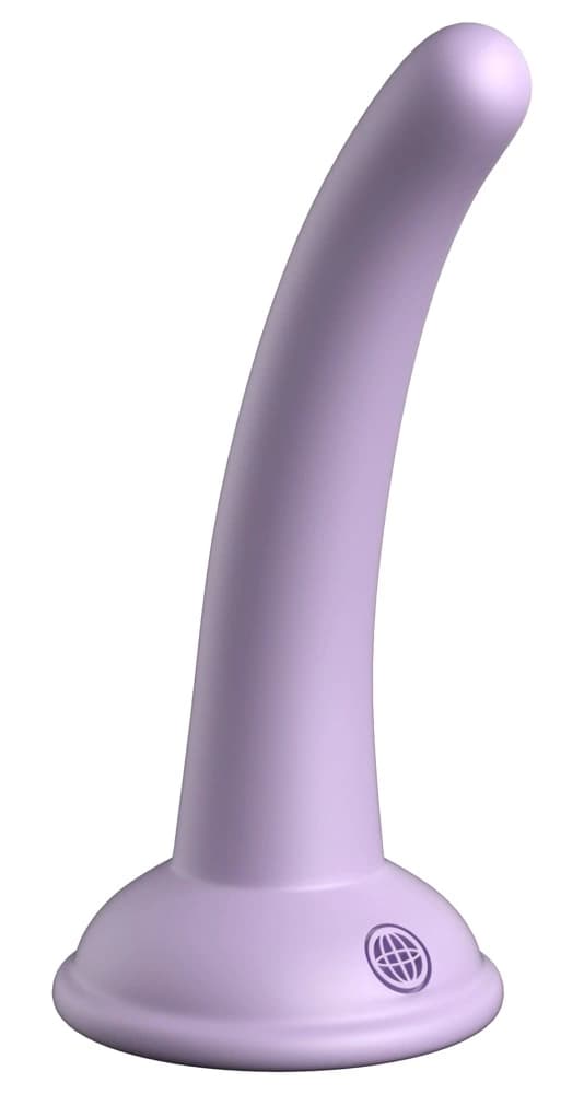 Dillio Platinum Blød Silikone Buet Dildo Curious Five 146cm Lilla