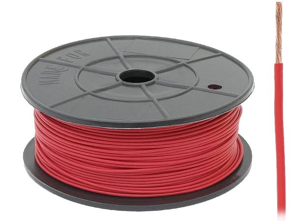 FLRY-B KABEL 1X0.75mm RÖD 1m