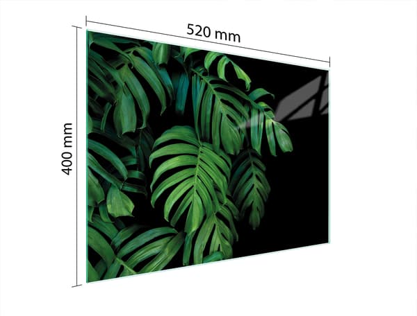 SKÄRBRÄDA I GLAS 52x40 MONSTERA