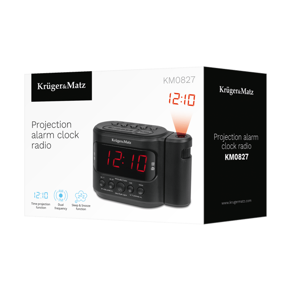 Radioklocka Kruger&Matz AM/FM timer slumra LED