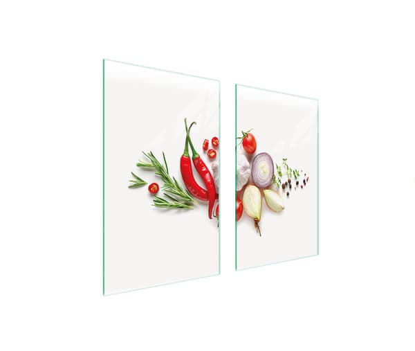 GLASSKYDDSPLATTA FÖR SPIS 75x52 GRÖNSAKER