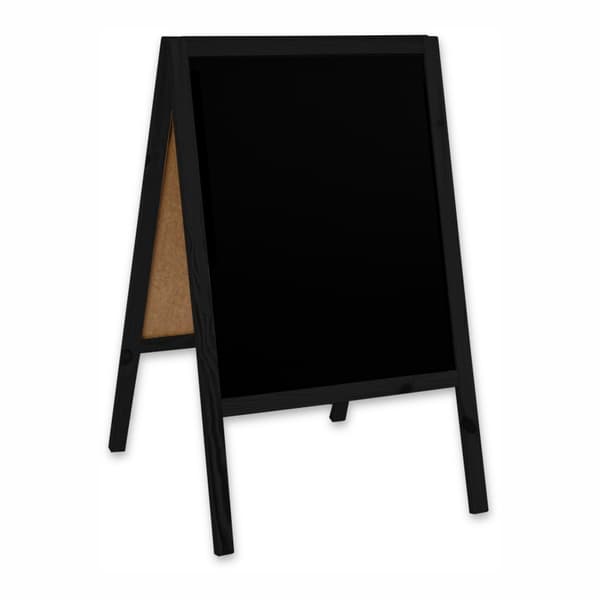 Træ A-bræt Classic M (60x100 cm) - Sort