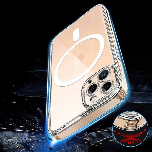 MAGNETISK ETUI TIL MAGSAFE TIL IPHONE 11 PRO SHOCK ETUI + GLAS