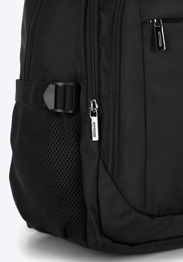 Wittchen Herre 15,6" Laptop Rygsæk til Flyvemaskine, Sort, Sort Polyester