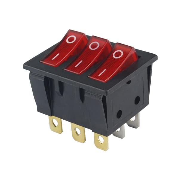 KCD3 TRIPELAFBRYDER 16A/250V RØD
