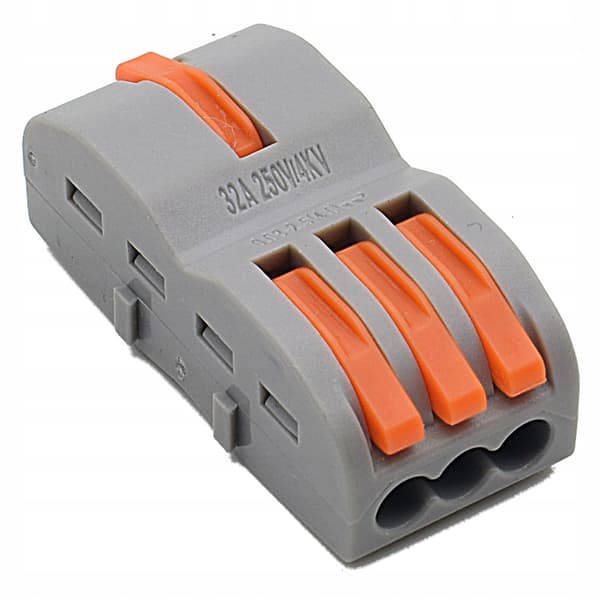 Elplot hurtigkontakt for kabler 1x3 0,08-4mm2 splitter