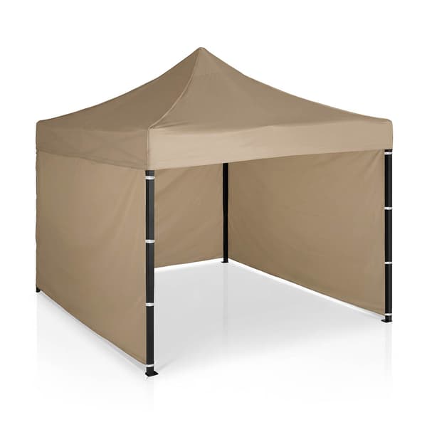 Puutarhapaviljonki 3 seinällä, 3 x 3 m, beige, Plonos