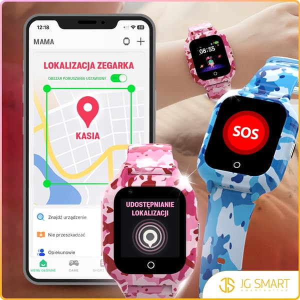 SMARTKLOCKA NEMO LTE - ROSA