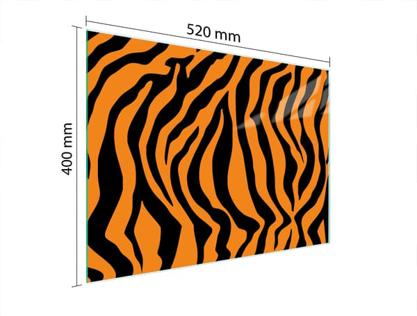GLAS SKÄRBRÄDA 52x40 TIGER