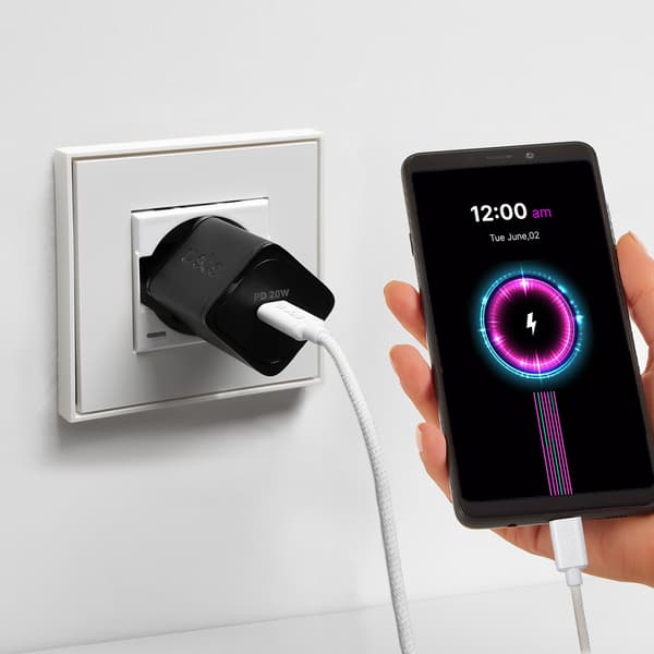 USB-C 60W Punottu Kaapeli 1.5m - Harmaa