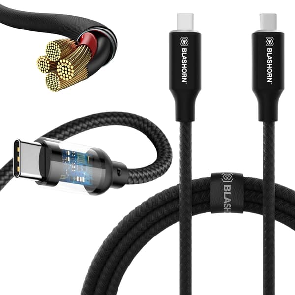 Nylon USB-C/USB-C -latauskaapeli Samsungille