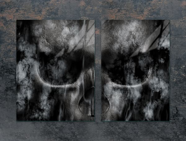 GLASBESKYTTELSESPLADE TIL KOMFUR 75x52 SKULL