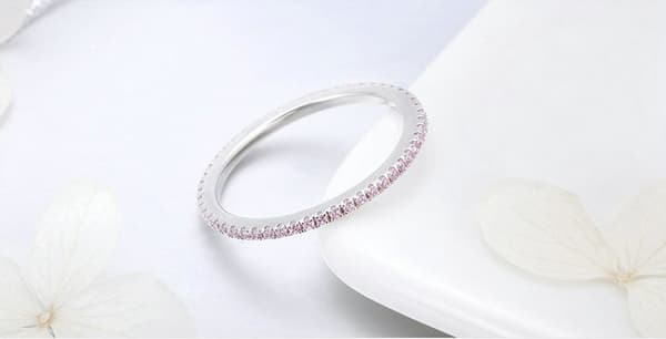 Silverring Rund Zirkon Silver S925