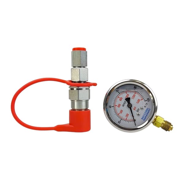 Mätsats, manometer 0-100 bar, snabbkoppling