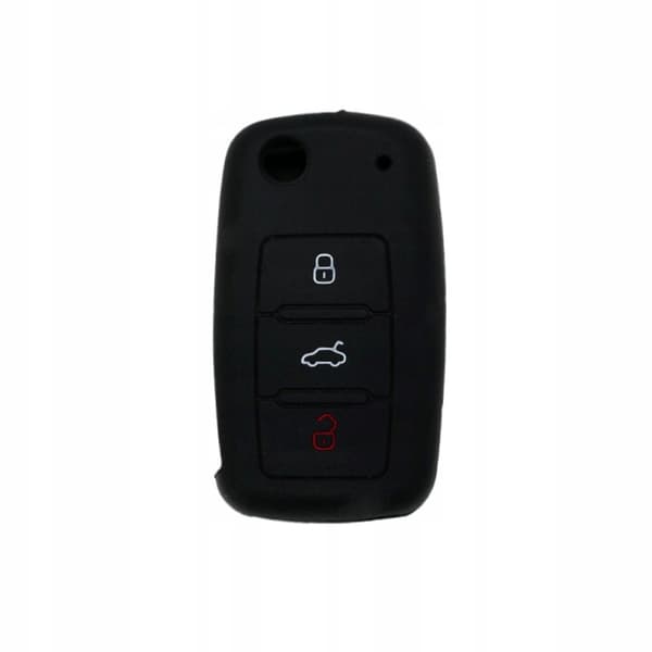 Silikone etui til nøgle VW Skoda Seat sort