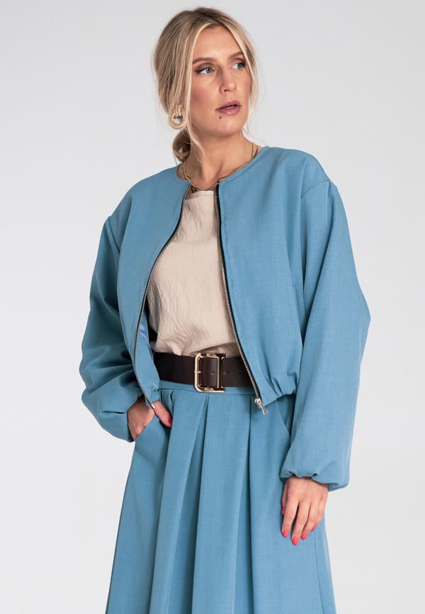 Elegant dambomberjacka blå storlek S/M