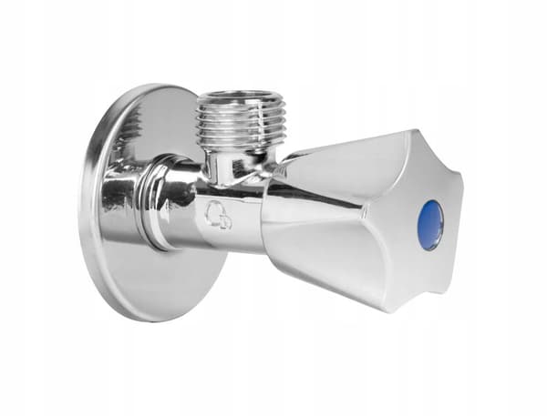 Vinkelventil med forkromet ventilhus 1/2x3/4