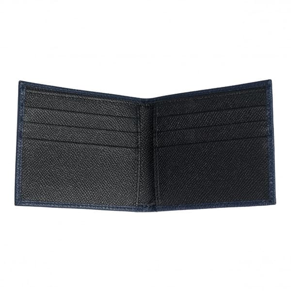 DOLCE&GABBANA Luksus Herre Bifold Pung Blå/Sort