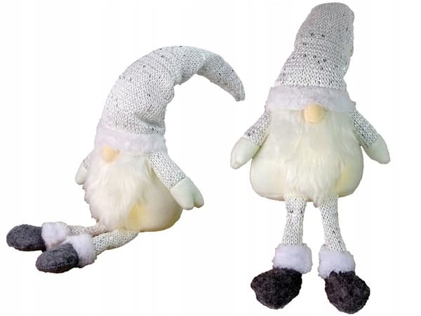 JULEGNOBE 45 cm, GLORIOUS WHITE, i vinterhue