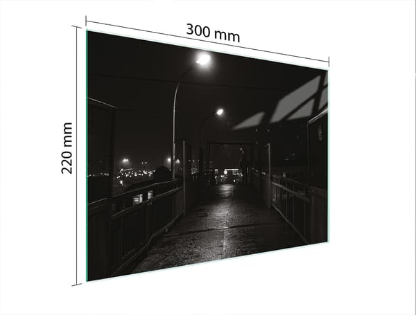 GLAS SKÄRBRÄDA 30x22 STREET