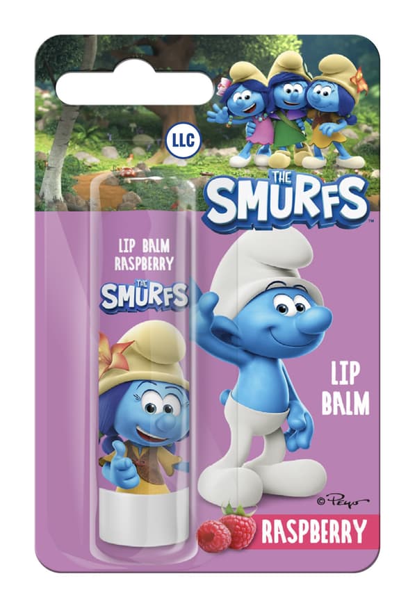 LL Smølferne Hindbær Læbepomade