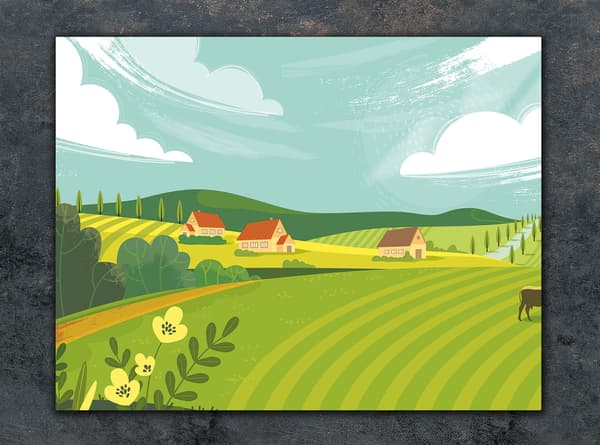 SKÄRBRÄDA I GLAS 30x22 VILLAGE